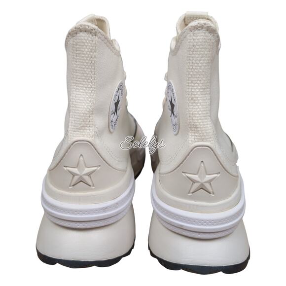 Converse Run Star Legacy Utility High Top Platform Sneaker Egret White Womens 9 - Picture 3 of 10
